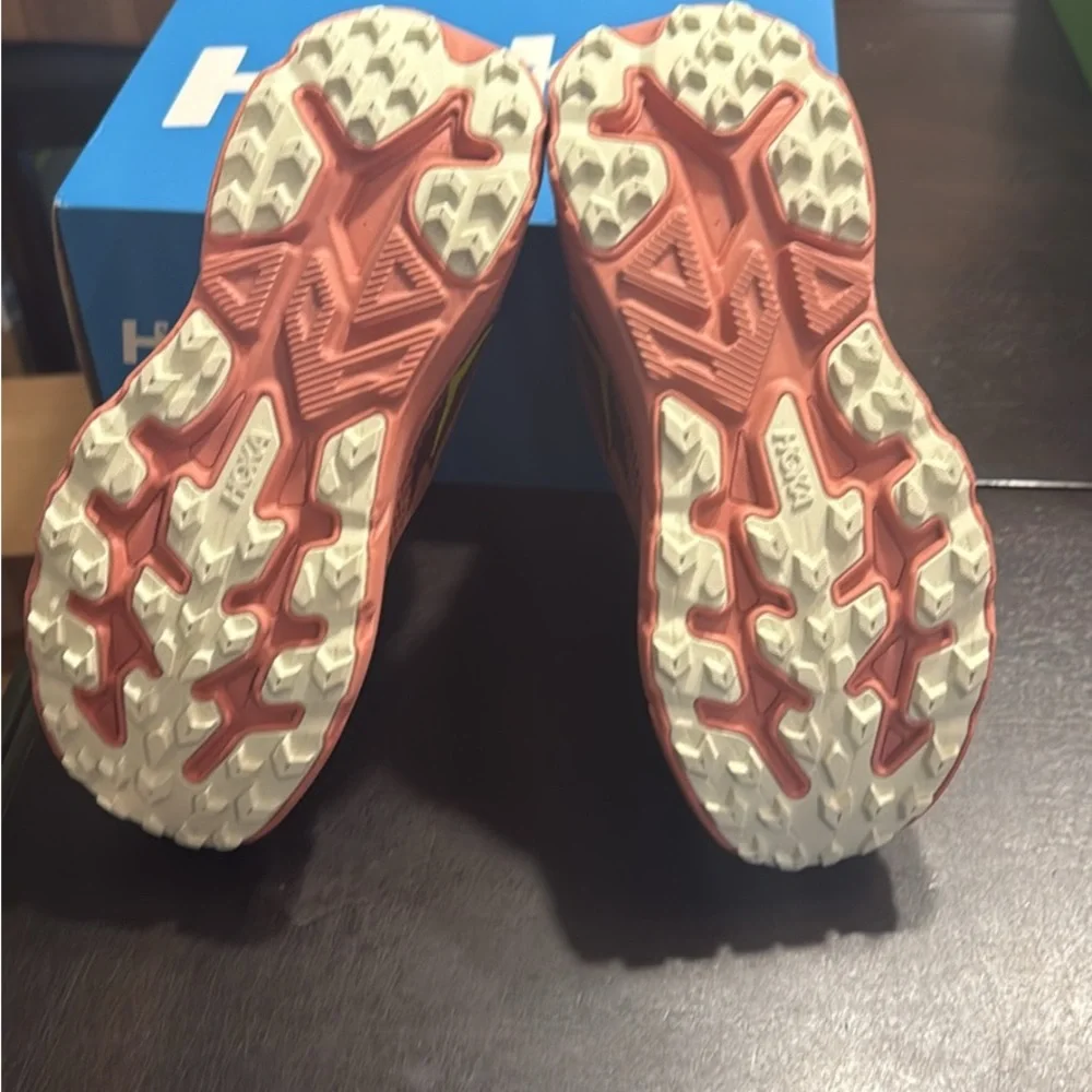 HOKA Women's Challenger 8 Running Shoes - Coral/Gold - Picture 5 of 5